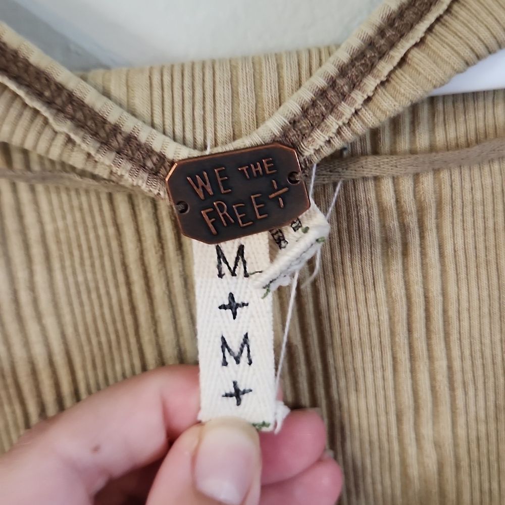 Free people medium top we the free henley - Picture 2 of 4